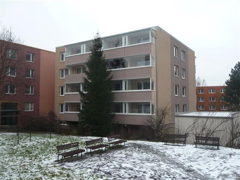 bytové lodžie, výměna balkonů, Brno, Kunštátská 4 - po